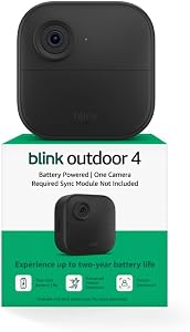 Blink Outdoor 4 – Wireless smart security camera, two-year battery life, two-way talk. Req