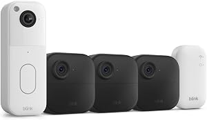 Blink Video Doorbell + Outdoor 4 – Wireless smart security cameras, head-to-toe HD view, t