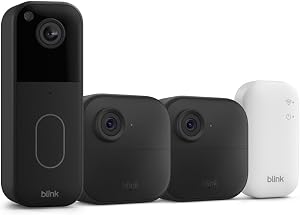 Blink Video Doorbell + Outdoor 4 – Wireless smart security cameras, head-to-toe HD view, t
