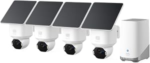 eufy Security SoloCam E42 4-Cam Kit, 4K Security Camera Wireless Outdoor, Solar Powered, A