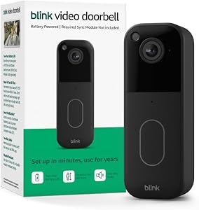 Blink Video Doorbell - Head-to-toe HD view, two-year battery life, and simple setup. Requi