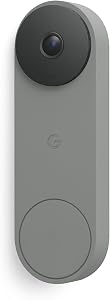 Google Nest Doorbell (Wired, 3rd Gen) - 2K Video, Live View, Night Vision, 2-Way Audio - W