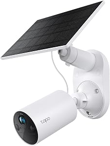 Tapo SolarCam 1080p Security Camera Wireless Outdoor- Battery Power with Solar, Person Det