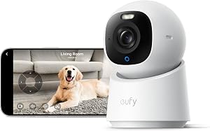 eufy Security 4K Indoor Camera E30-No Subscription,Work as Pet Camera,Nanny/Baby Monitor,3