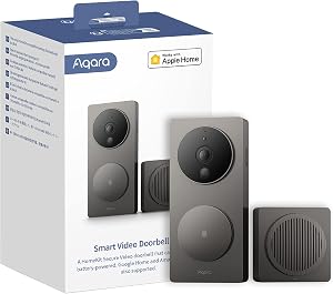 Aqara Video Doorbell G4 (Chime Included), 1080p FHD HomeKit Secure Video Doorbell Camera, 