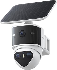aosu T2 Pro Security Cameras Wireless Outdoor, 3K Dual Cam No Blind Spot Security Camera f